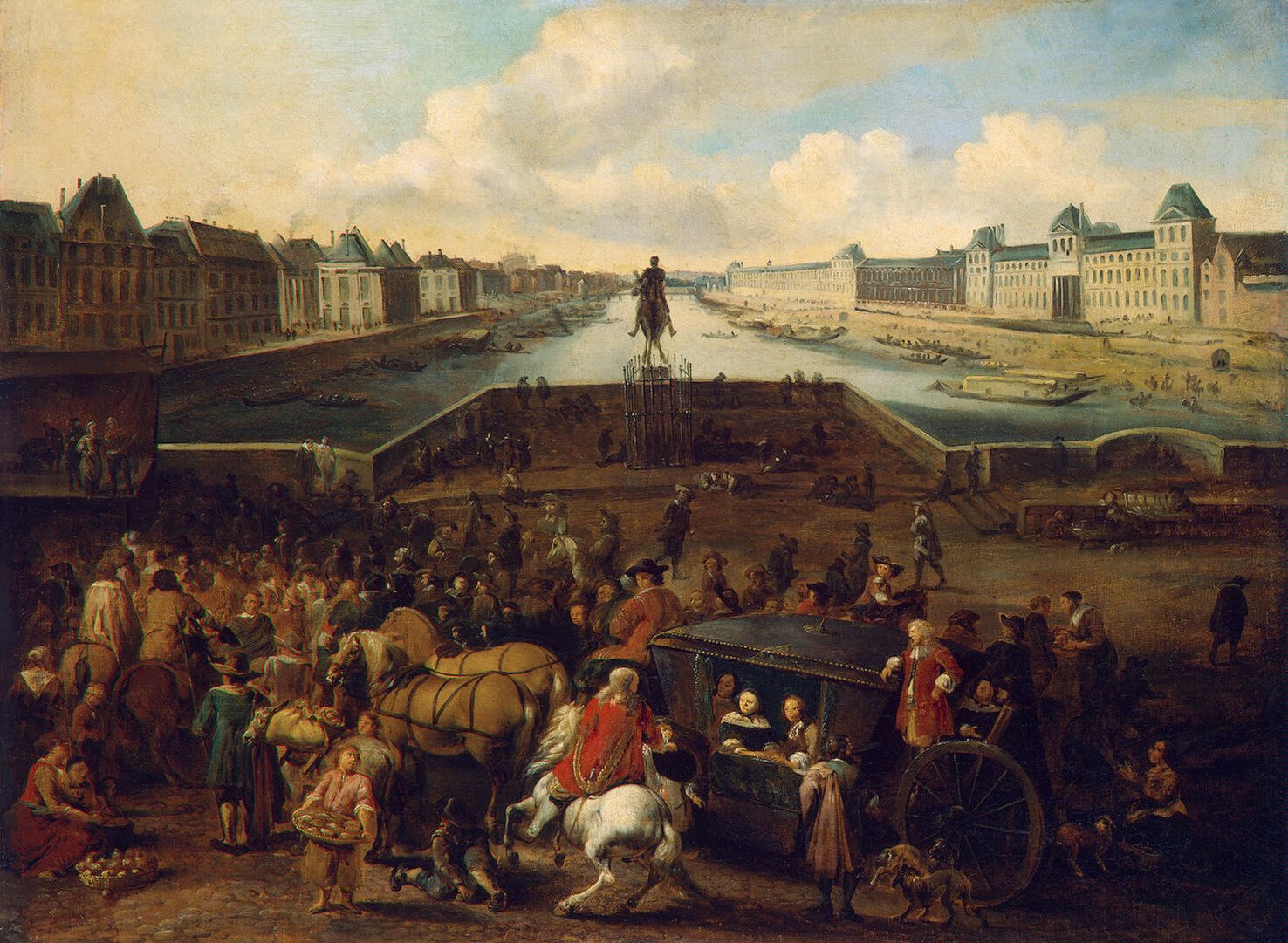 The Louvre from the Pont-Neuf, around 1666